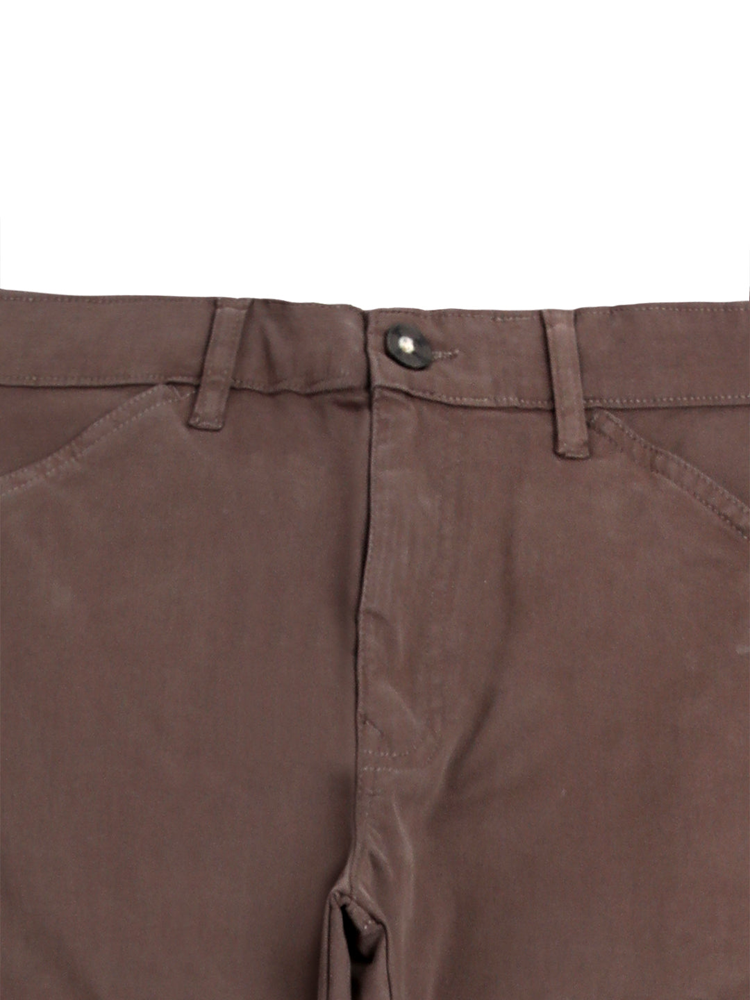 Dark Brown Peached Cargo Trousers