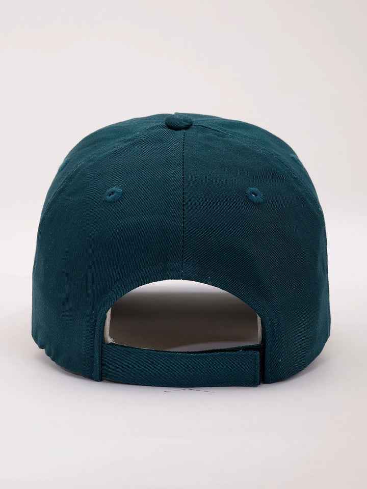 Embroidered "Optimistic" Graphic Cap | Teal