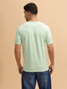 Sketched Logo Printed T-Shirt | Light Green