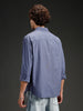 Wrogn Men's Casual Comfort Fit Double Pocket Shirt | Grey