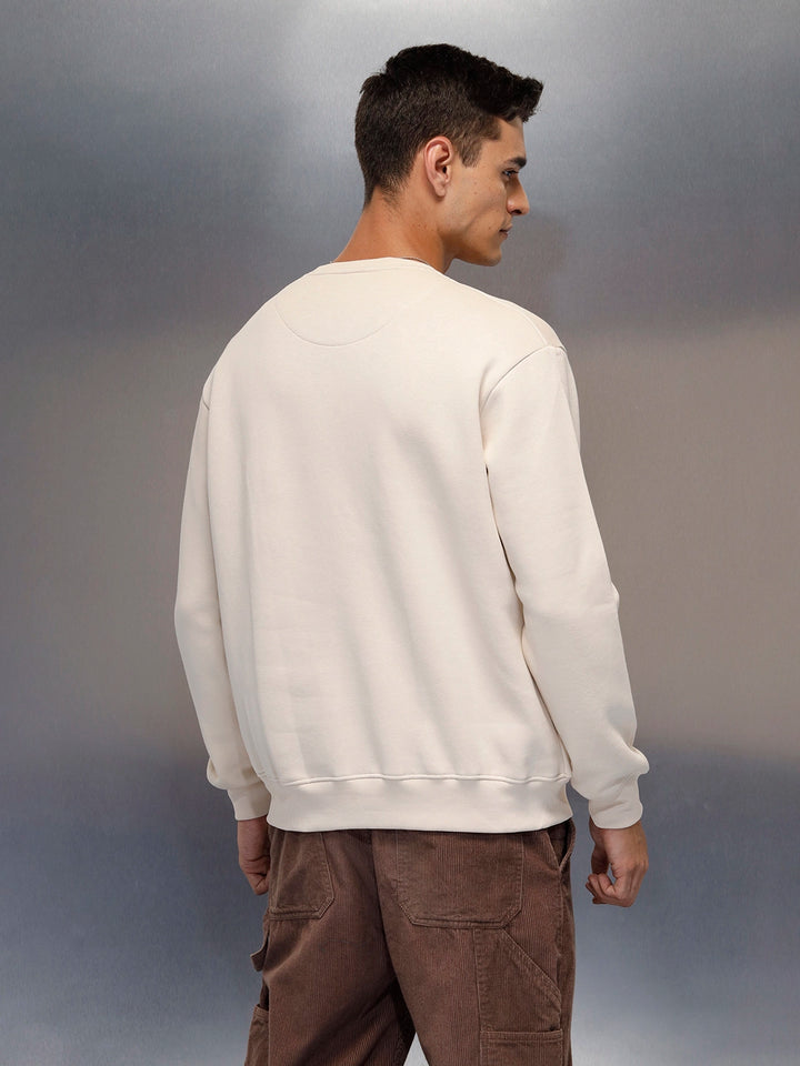 men's casual comfort fit sweatshirt | Beige