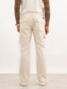 Solid Straight Fit Cargo Trouser | Beige
