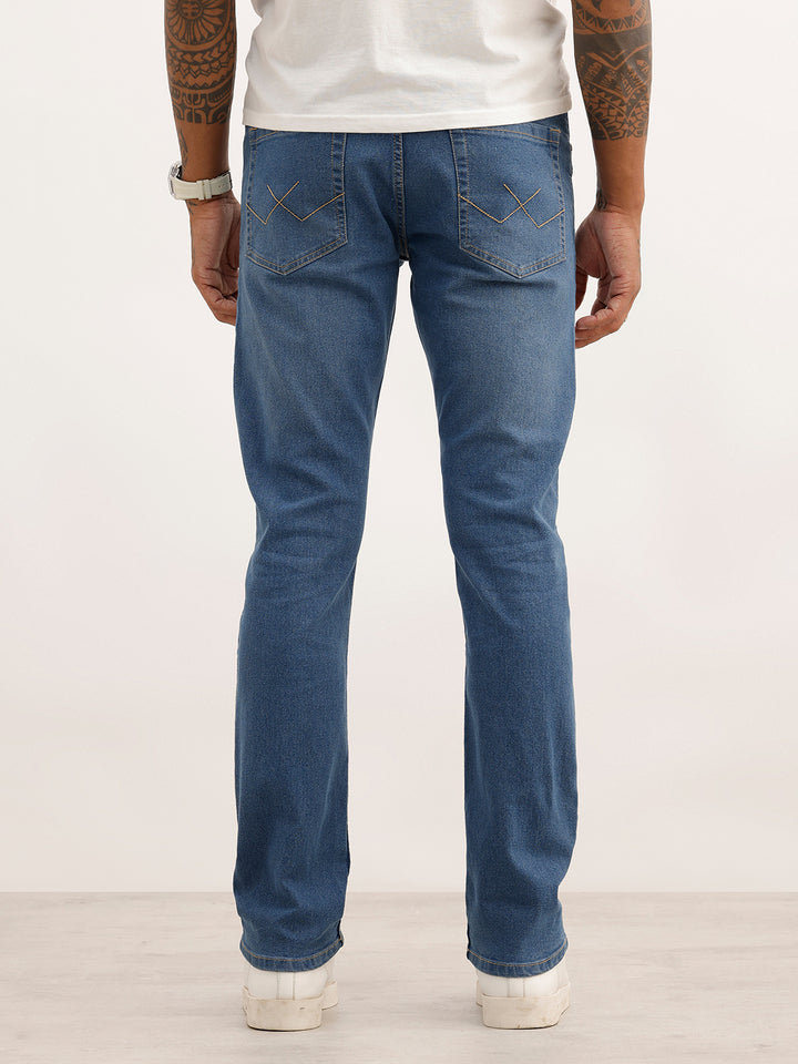 Solid Slim Fit Denim Jeans | Blue