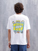Casual Men’s Oversized T-Shirt Featuring Netflix | White