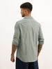 Solid Regular Fit Full Sleeve Shirt | Light Green