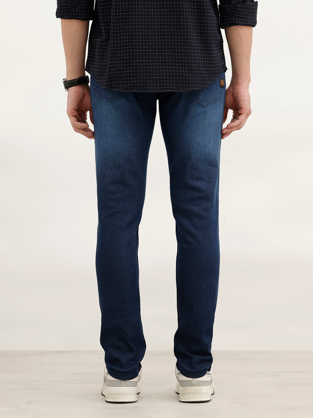 Slim Fit Faded Denim Jeans | Blue