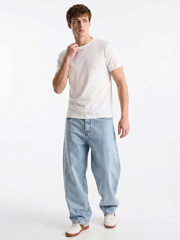 Essential Supima Crew Neck T-Shirt |White