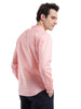 Pink Mandarin Collar Shirt