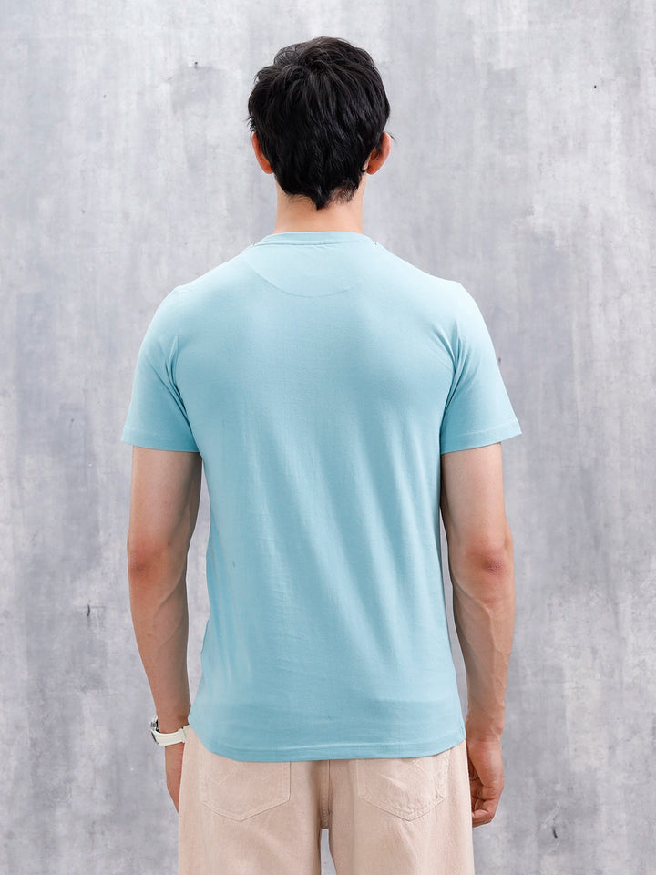 Men's Casual Graphic Printed T-Shirt | Teal