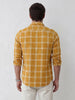 Regular Fit Checkered Shirt | Khaki