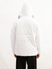 Solid Comfort Fit Hooded Jacket | White | WJK02FSRE1022W