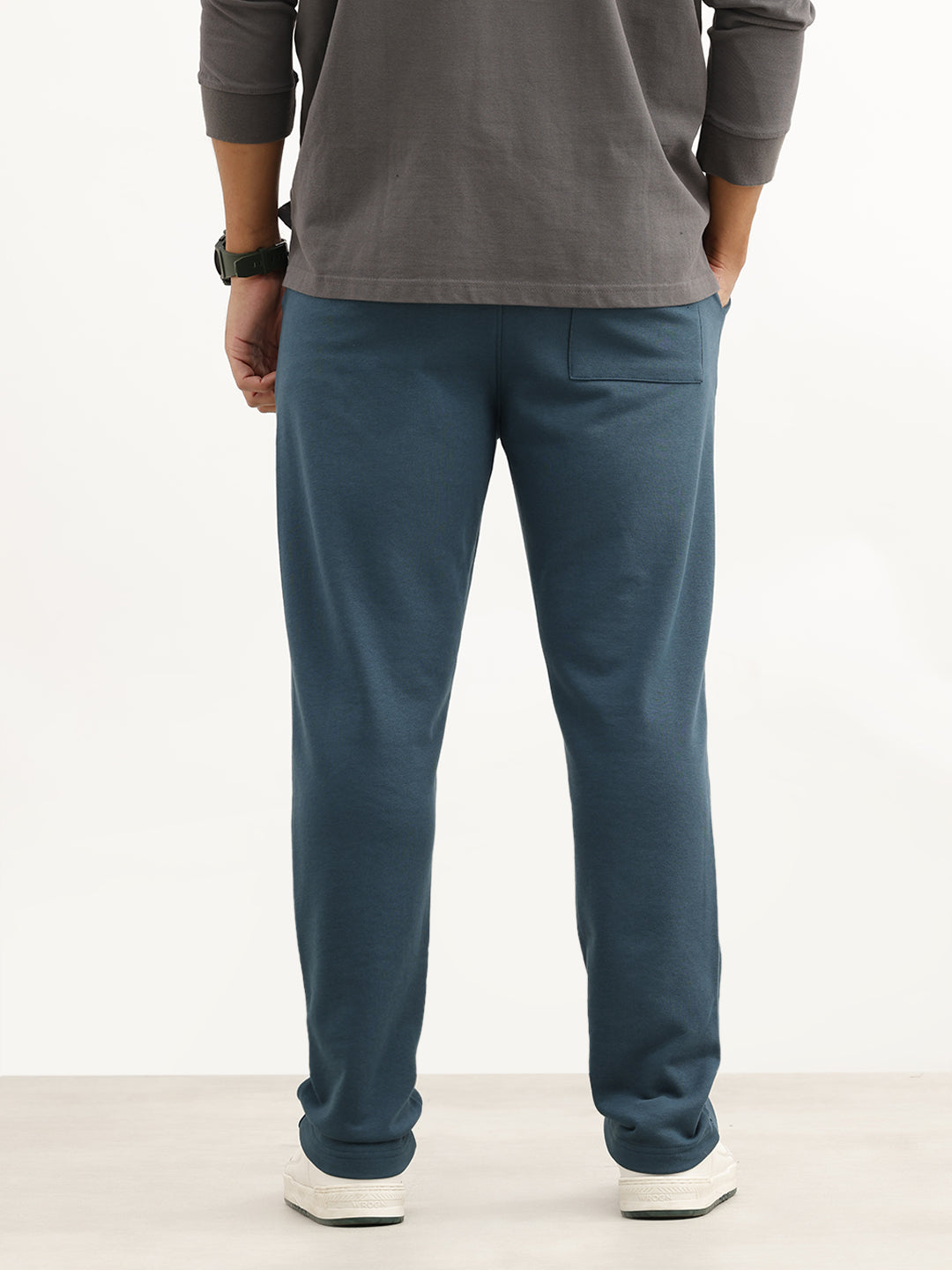 Solid Regular Fit Jogger | Teal