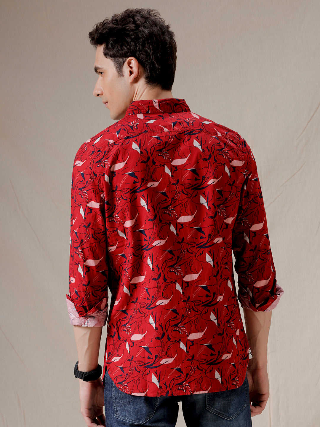 Vibrant Red AOP Shirt