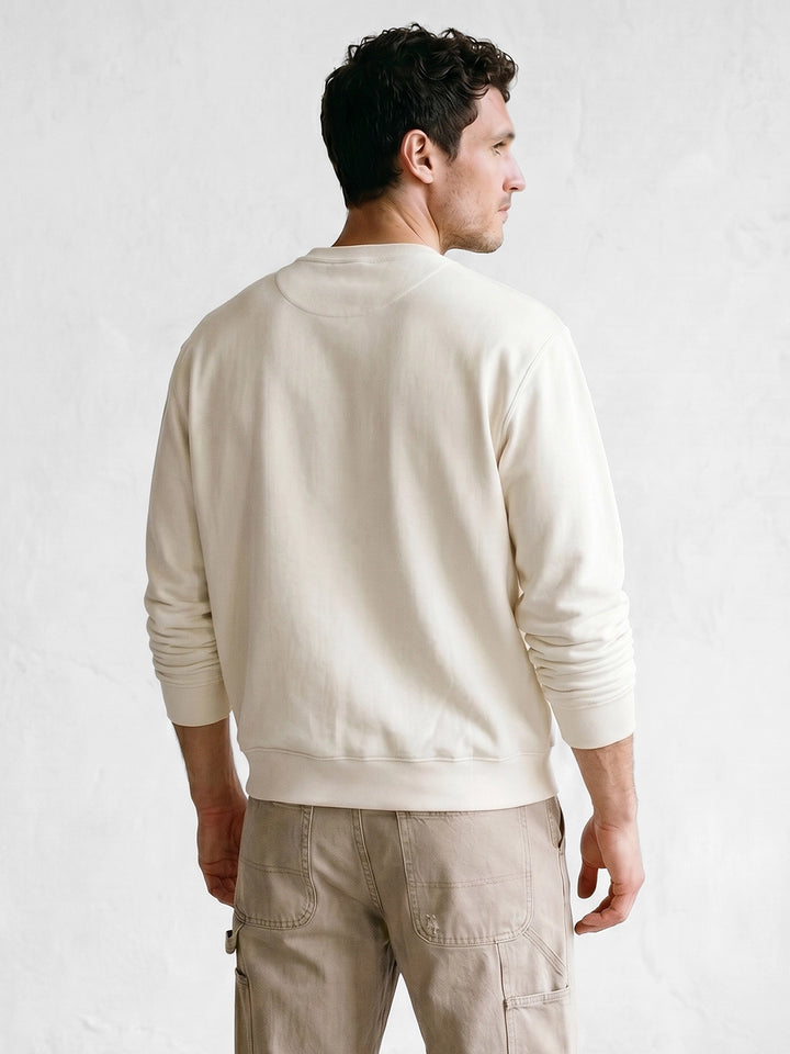 Comfort Fit Placement Printed T-Shirt | Off White
