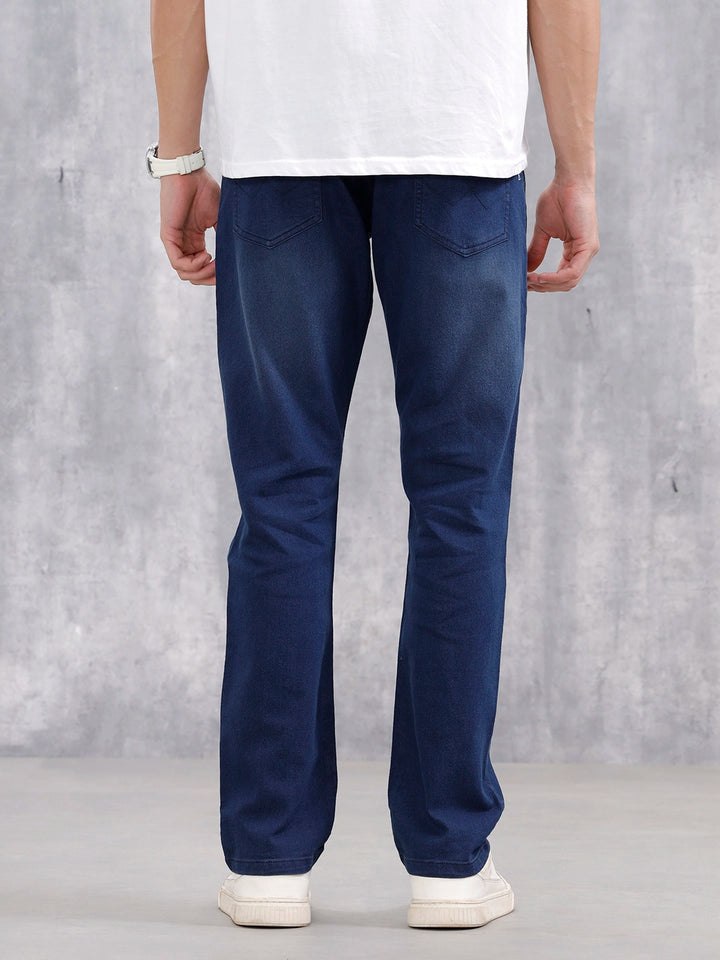 Men's Casual Straight Fit Jeans | Dark Stone