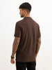 Solid Slim Fit Polo T-Shirt | Brown