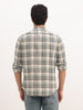 Slim Fit Checkered Full Sleeve Shirt | Green