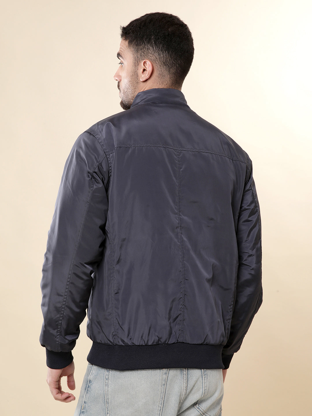 Navy Blaze Nylon Jacket