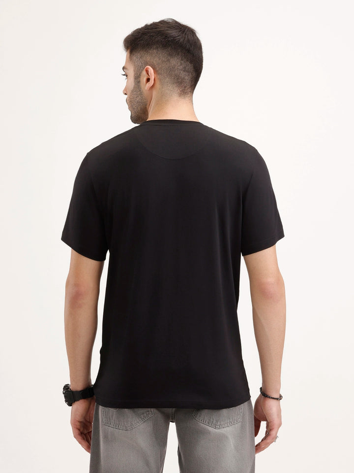 Solid Slim Fit T-Shirt | Black