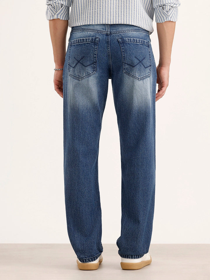 Faded Anti Fit Denim Jeans | Light Blue
