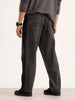 Loose Fit Cut & Sew Denim Jeans | Grey