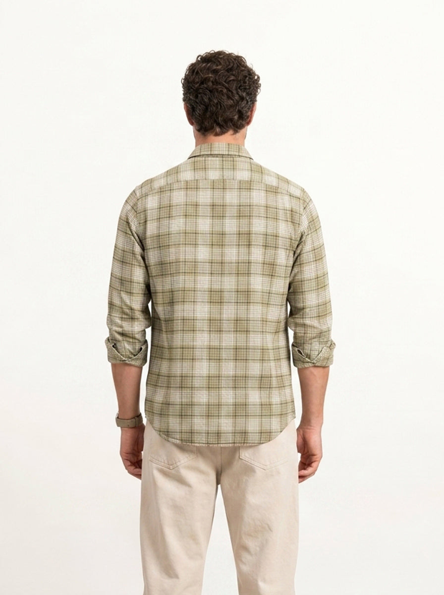 Regular Slim Fit Shirt | Green