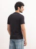 Classic Slim Fit Placement Printed T-Shirt | Black