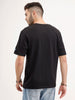 Placement Printed T-Shirt | Black