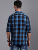 Blue Blocks Checked Shirt