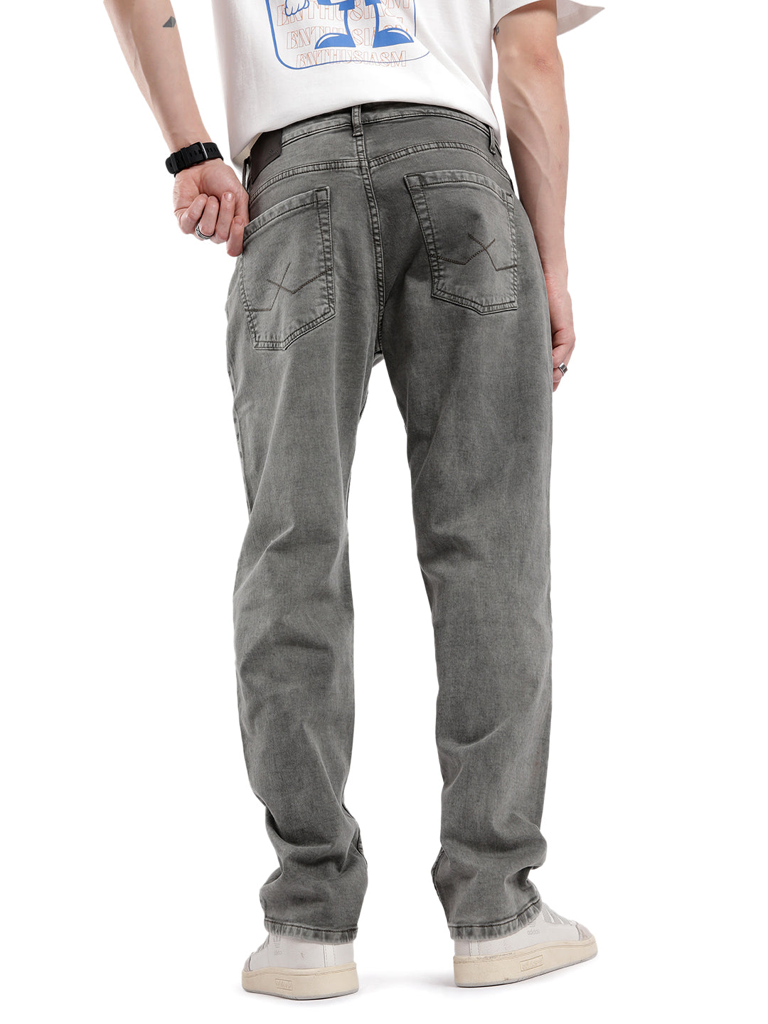 Grey Anti Fit Jeans