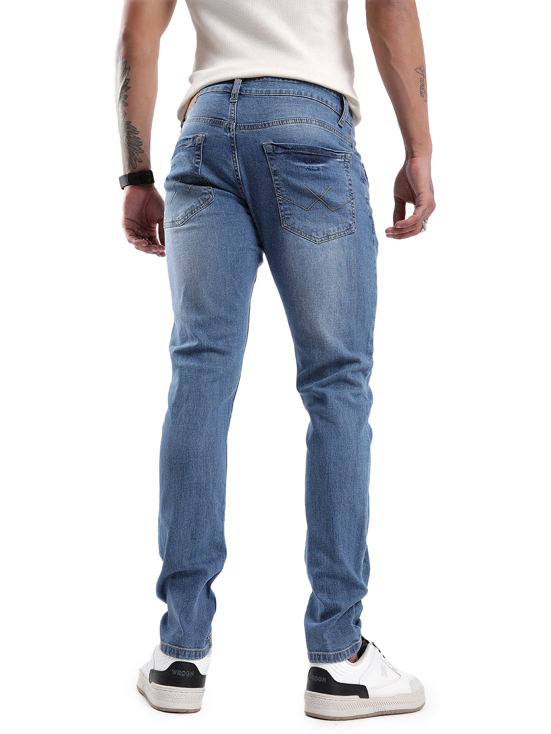 Elite Blue Five Pocket Jeans