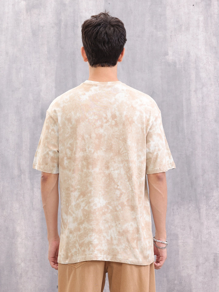 Tie Dye Oversize Crew Neck T-Shirt I White