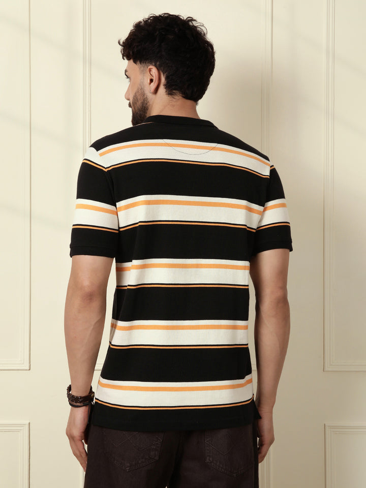 Pure Cotton Yarn Dyed Polo | Black