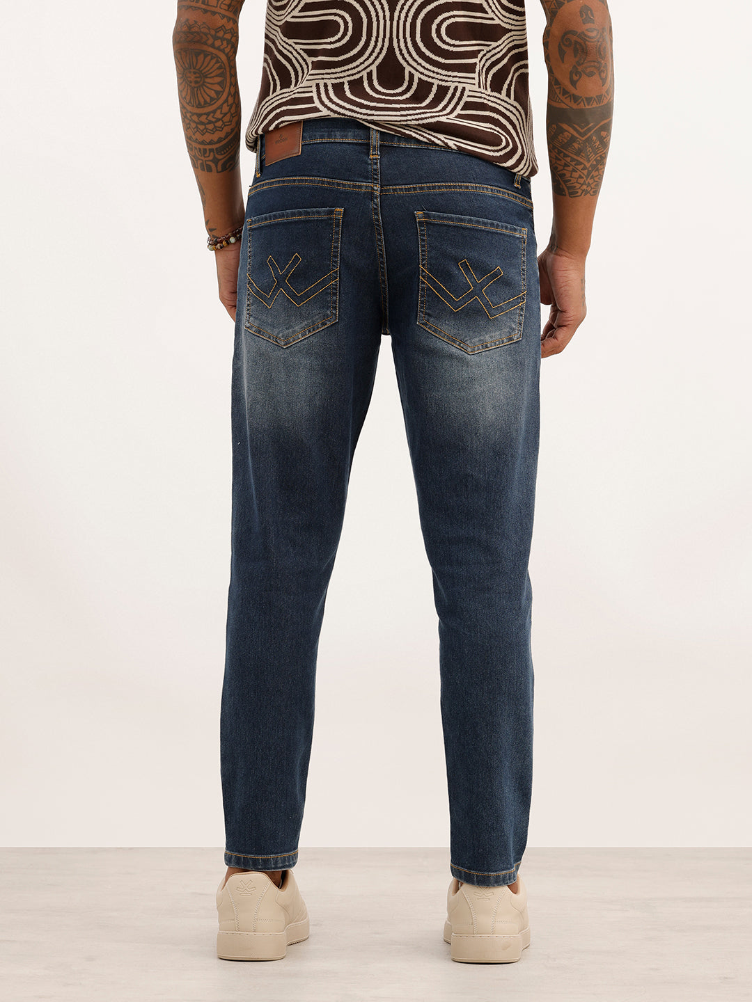 Washed Skinny Crop Fit Denim Jeans | Blue