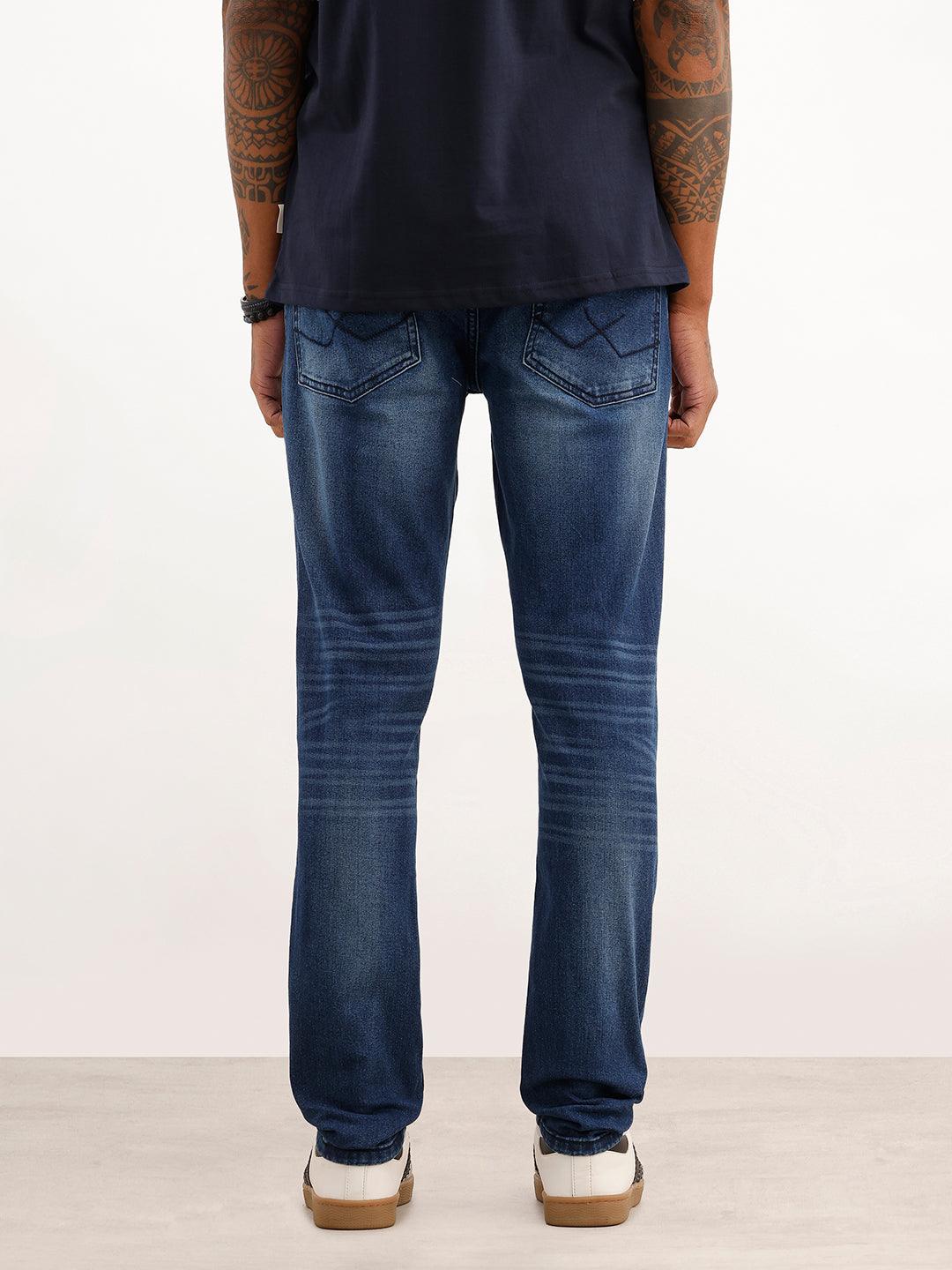 Faded Skinny Fit Denim Jeans | Blue