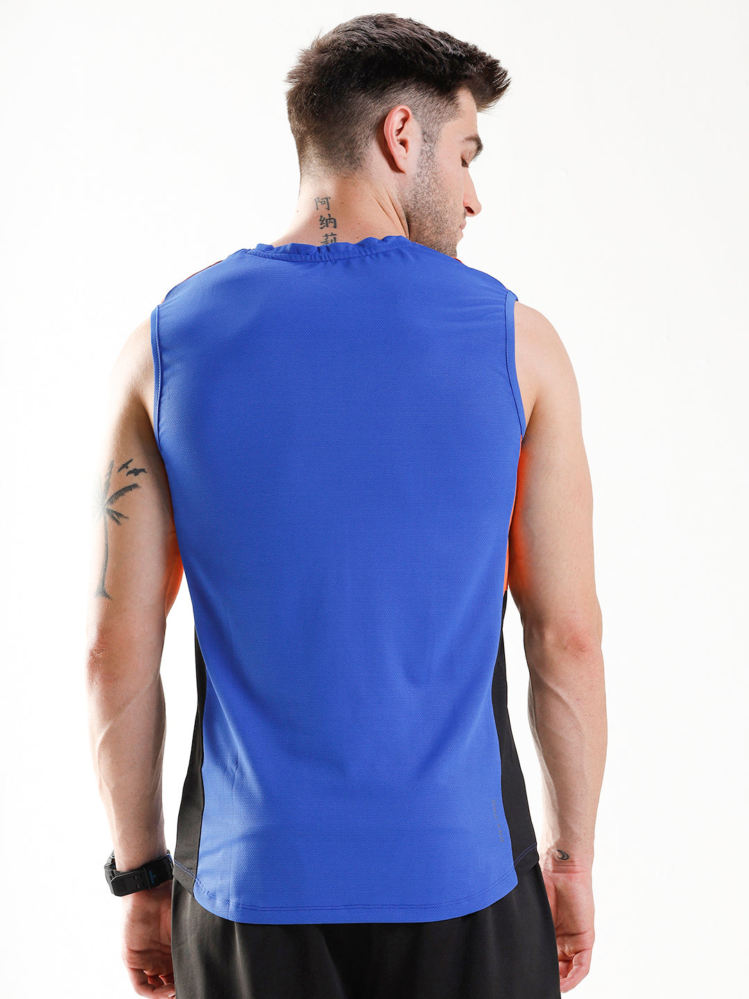 Sleeveless Colour Blocked Active T-Shirt