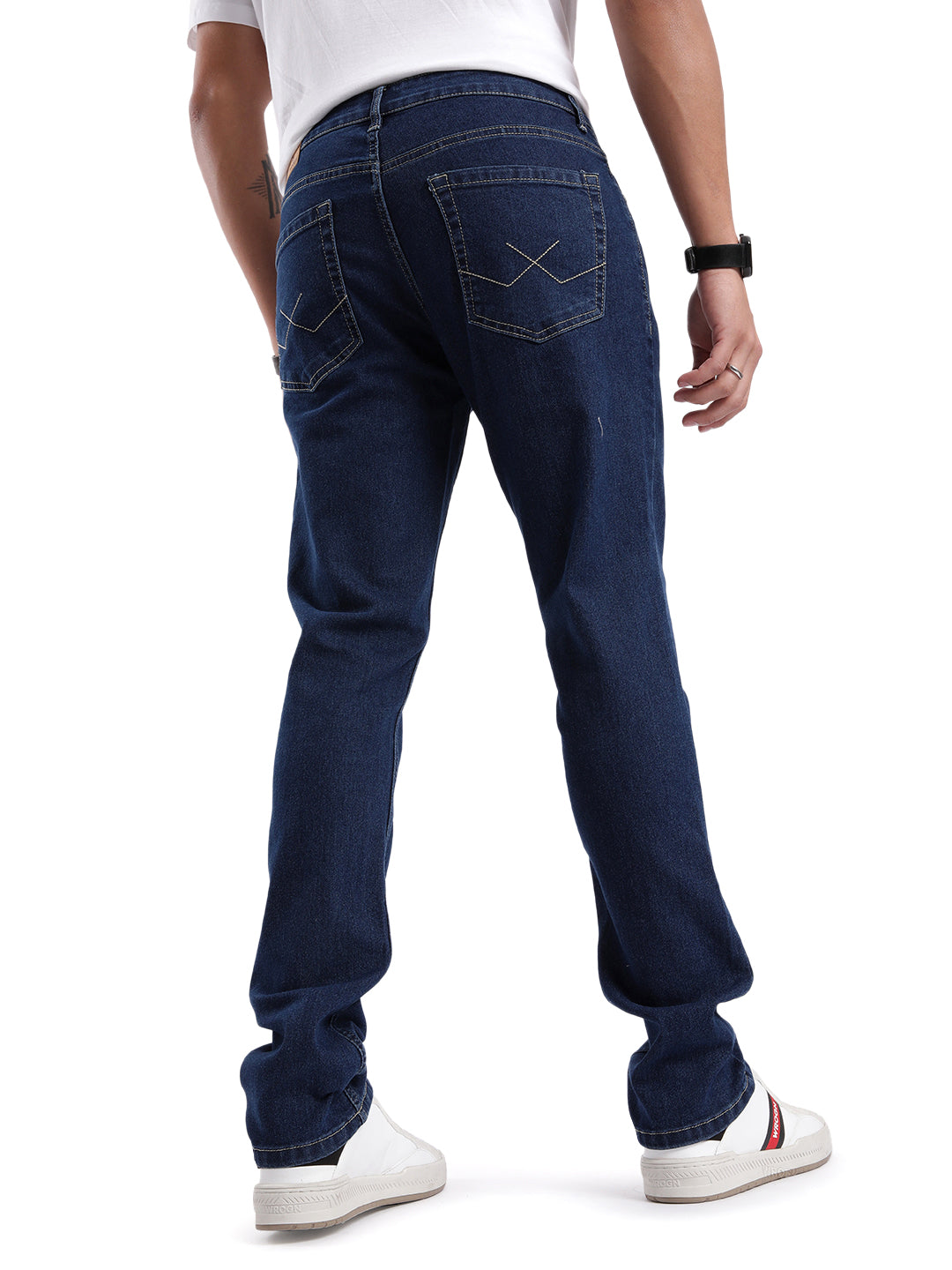 Sleek Blue Slim Fit Jeans