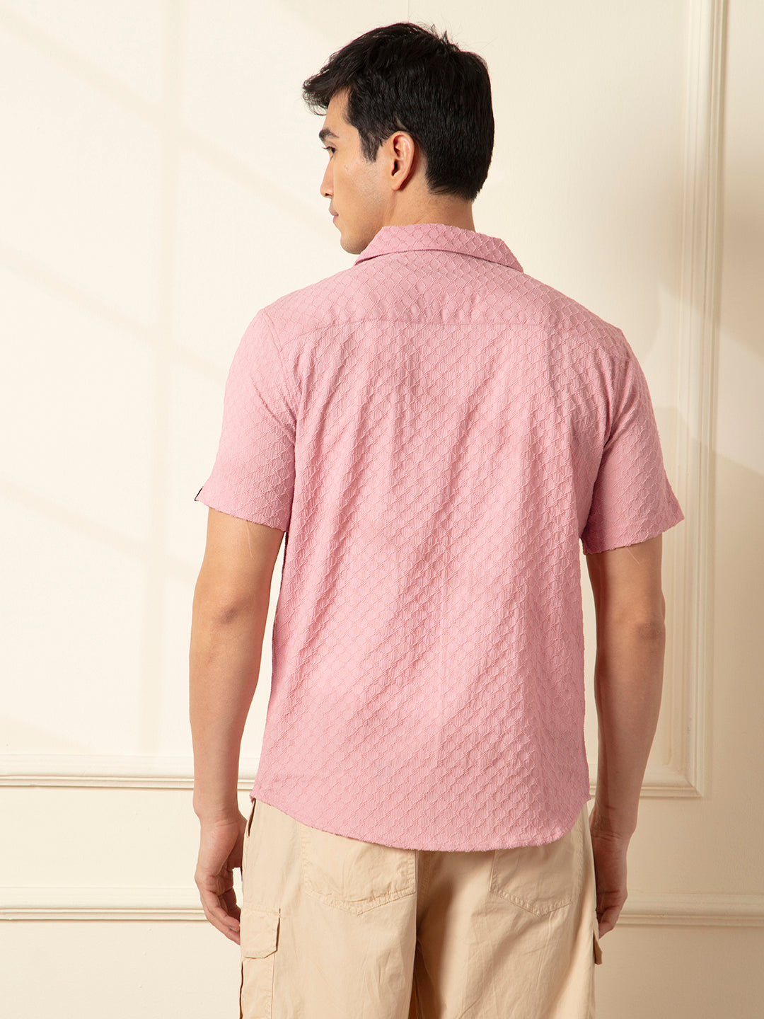 Classic Pink Resort Slim Fit Shirt