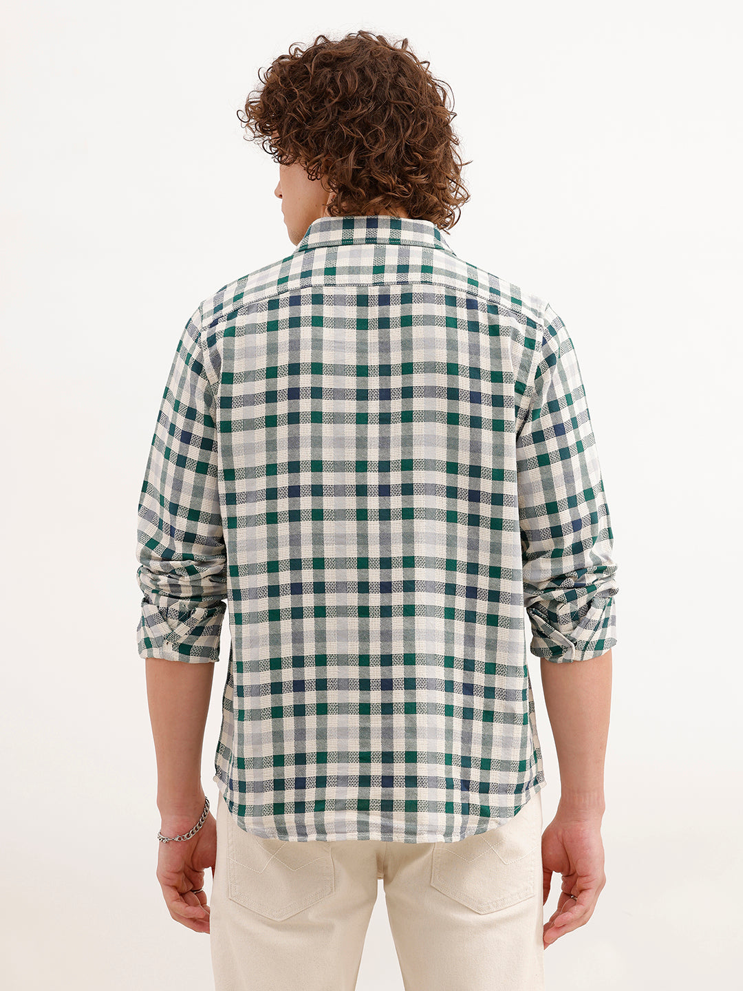 Regular Fit Checkered Shirt | Multicolor