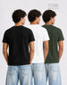 Core Basics Slim Fit T-Shirt 3-Pack | Essential | Multicolor | WTS01HSSL1316W-3