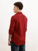 Solid Regular Fit Full Sleeve Shirt | Maroon | WVSH2570F