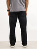 Faded Straight Fit Denim Jeans | Black