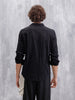 Textured Full Sleeve Shirt | Black