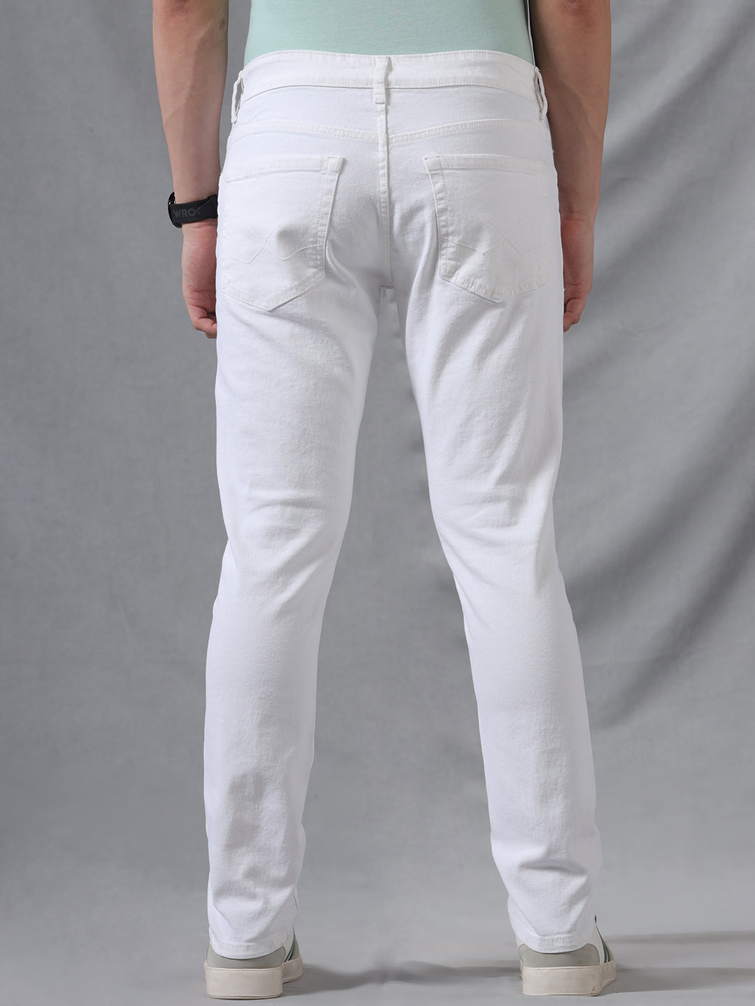 Frost-White Slim Fit Jeans