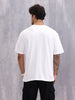 Typo Graphic Printed Oversized Fit T-shirt | White
