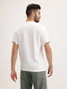 Contrast Collar Slim Fit T-Shirt | White