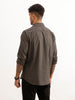 Slim Fit Full Sleeve Shirt | Dark Grey