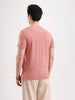 Washed Placement Printed T-Shirt   |  Rust