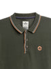 Olive Tipping Collar Polo