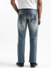 Faded Blue Distressed Jeans